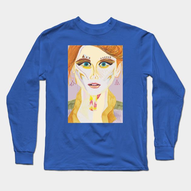 Virgo Long Sleeve T-Shirt by Alex Drew